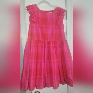 Cat & Jack Vibrant Pink And Red Plaid Dress